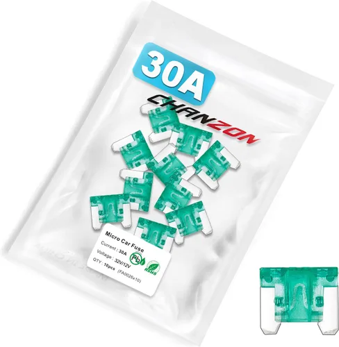 Miniatura 6 de Chanzon 10 Uds. 10 unids 10A bajo perfil Mini Micro Blade Fusible 10 Amp 32V Fusibles de soplado rápido para automóvil, camión, vehículo SUV