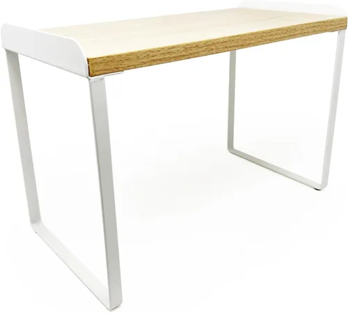 Miniatura 12 de Mitus Organizador y almacenamiento de estantes, estante apilable de madera escalonada para encimeras, escritorios, gabinetes (juego de 2) 12