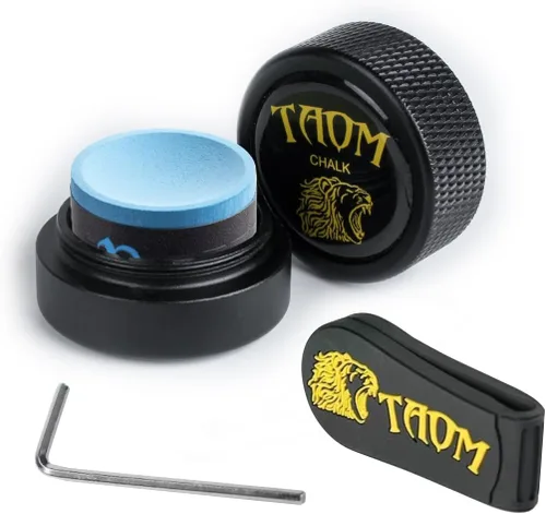 Miniatura 45 de TAOM - Soporte para tiza de billar, herramienta práctica redonda, accesorios de billar, mini estuche magnético para punta de tiza, contenedor
