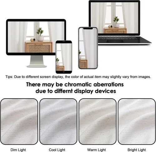 Miniatura 6 de OWENIE Bob Juego de 2 Paneles de Cortinas Negras de Cocina para Ventanas de 36 Pulgadas de Largo, Cortinas Cortas de Café con Textura de Lino