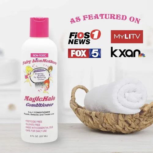 Miniatura 3 de Fairy LiceMothers MagicHalo Acondicionador antipiojos con aceite esencial, formulado para la prevención de piojos de la cabeza, sin sulfato ni