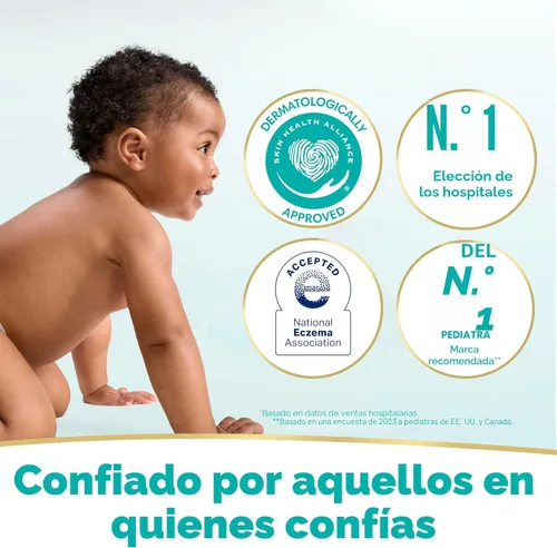 Miniatura 8 de Pampers Toallitas para bebés sensibles, a base de agua, hipoalergénicas y sin perfume, 504 en total (6 paquetes abatibles)