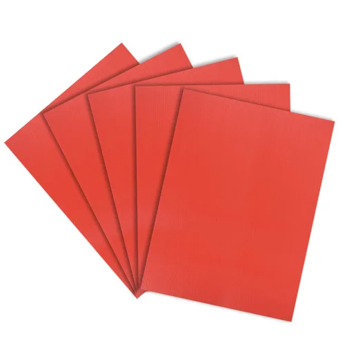 Miniatura 19 de uxcell Hojas de plástico corrugado, letreros negros en blanco de 0.118 pulgadas para patio, 8 x 12 pulgadas, tablero impermeable en blanco, 5 piezas