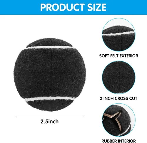 Miniatura 2 de 35 pelotas de tenis precortadas a granel para patas de muebles, fundas de pies de silla, pelotas de protección para el suelo, cubiertas para patas