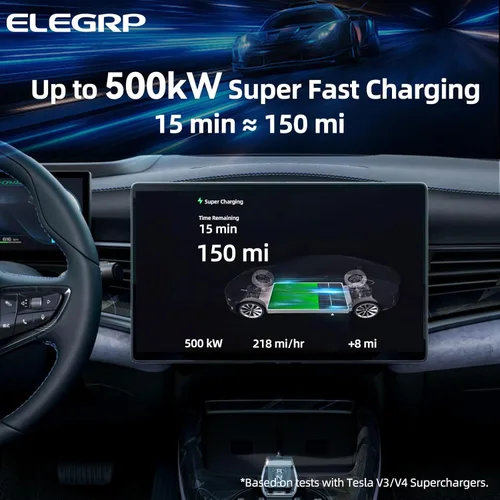 Miniatura 2 de ELEGRP Adaptador NACS a CCS, carga rápida de 500 A/1000 V CC, adaptador de cargador Tesla a CCS EV, compatible con Ford, GM, Nissan, Rivian EVs