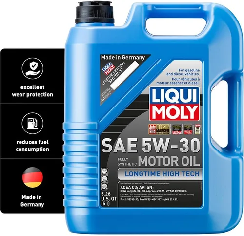 LIQUI MOLY Longtime High Tech SAE 5W-30 | 5 L | Aceite de motor completamente sintético | SKU: 2039