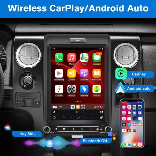 Miniatura 3 de AWESAFE Qualcomm 8 Core para Ford F150 Radio Upgrade 2013 2014, T Style 12.1 pulgadas Android 13 Pantalla táctil F150 Unidad Principal Carplay
