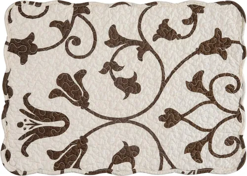 Miniatura 3 de C&F Home Sophia - Juego de 6 manteles individuales acolchados de 100 % algodón, 13 x 19 pulgadas, versátil, para verano, otoño, cosecha, enrejado