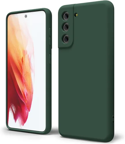 Miniatura 406 de oakxco Funda para teléfono Samsung Galaxy S21 Ultra con agarre de silicona líquida, bonita funda delgada y delgada de goma suave de TPU lisa