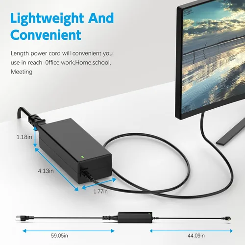 Miniatura 7 de Cable de alimentación de 19 V 65 W para monitor Asus VS248H-P VG248QE VX238H MX279H ROG PG278Q - Reemplazo del cargador adaptador de CA LJO-EEIH