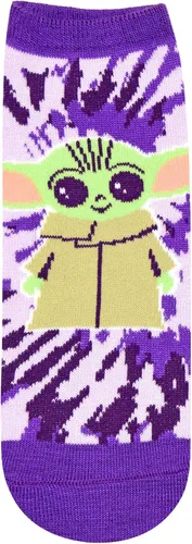 Miniatura 2 de STAR WARS Baby Yoda Tie Dye Knit JuniorsWomens 5 Pack Ankle Socks