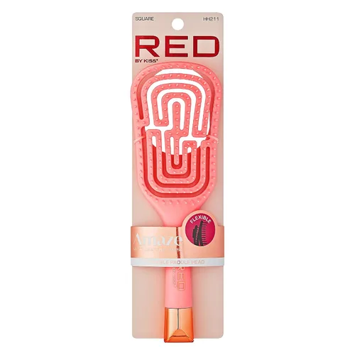 Miniatura 2 de RED by Kiss Cepillo desenredante de ventilación seca, cepillo desenredante Amaze para adultos y niños, cepillos para alisar el cabello liso, rizado