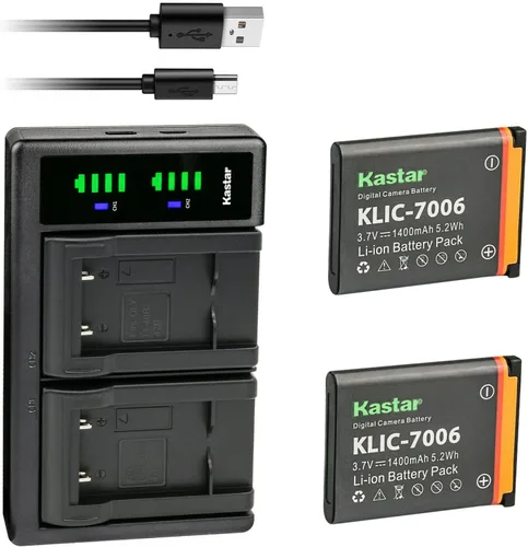 Miniatura 5 de Kastar KLIC-7006 LTD2 - Cargador de batería USB compatible con Kodak Easyshare M532, Easyshare M550, Easyshare M552, Easyshare M575, Easyshare M577