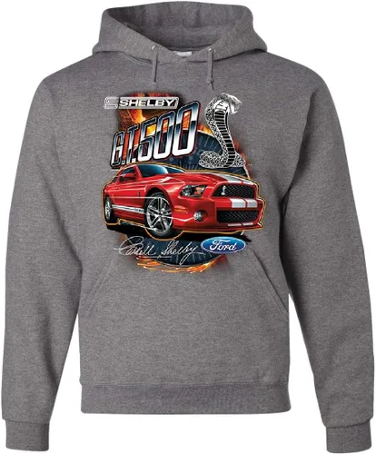 Miniatura 4 de Tee Hunt Ford Mustang 2014 Shelby GT500 Cobra Sudadera con capucha American Muscle Car Sudadera