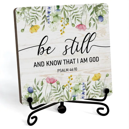 Miniatura 50 de Decoración Inspiradora Cristiana para Escritorio, Letrero "Dios Todavía Está Escribiendo Tu Historia", Decoración de Escritorio para Oficina, Hogar
