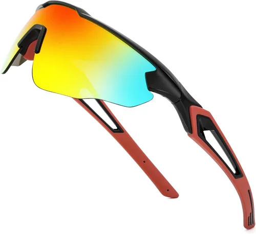Miniatura 11 de FEISEDY Gafas de sol polarizadas deportivas juveniles para 8-16 Ciclismo, Correr, Conducción, B0011