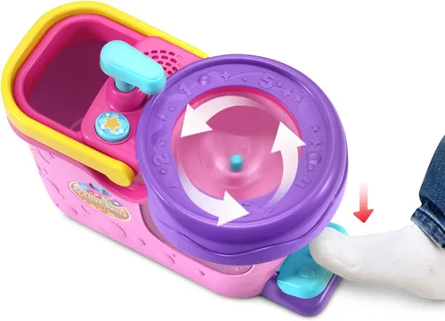 Miniatura 3 de LeapFrog Clean Sweep Learning Caddy, Juego de Juguetes de Limpieza con Trapeador y Escoba para Niños de 3 a 5 Años, Rosa