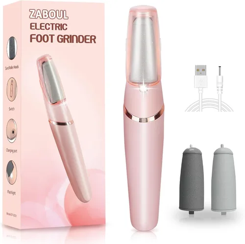 Removedor de Callos para Pies, ZABOUL Removedor de Callos Eléctrico para Pies Recargable Herramientas de Pedicura Varita de Pedicura Suave Lima