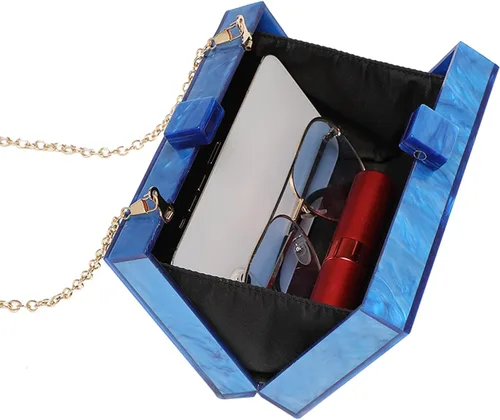 Miniatura 5 de LETODE Bolsos de mano de acrílico, bolso de plexiglás para mujer