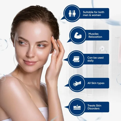 Miniatura 2 de Sal natural del mar muerto remojo de baño 100% rico en minerales, más minerales que la sal de Epsom, relajación profunda, desintoxicación, exfolia
