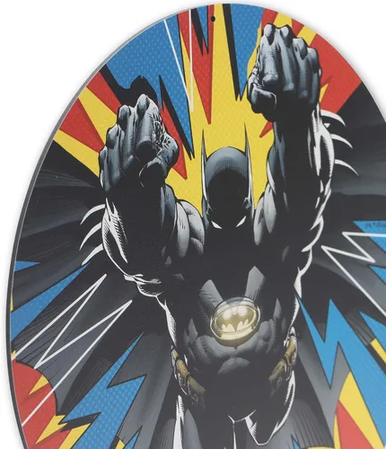 Miniatura 4 de DC Comics Batman Pop Art - Letrero redondo de metal, arte de pared retro de Batman para cueva de hombre, habitación de adolescentes o sala de cine