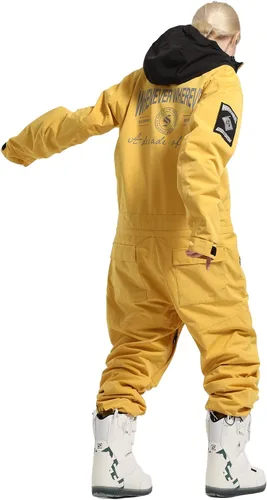 Miniatura 2 de IMPHUT Traje de esquí de una pieza para mujer, impermeable, resistente al viento, traje de nieve aislado para deportes de nieve