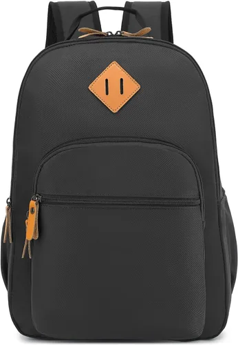 Miniatura 23 de Leaper Mochila para laptop para mujer: linda mochila floral para escuela, universidad, viajes, trabajo, mochila ligera para niños, Negro margarita