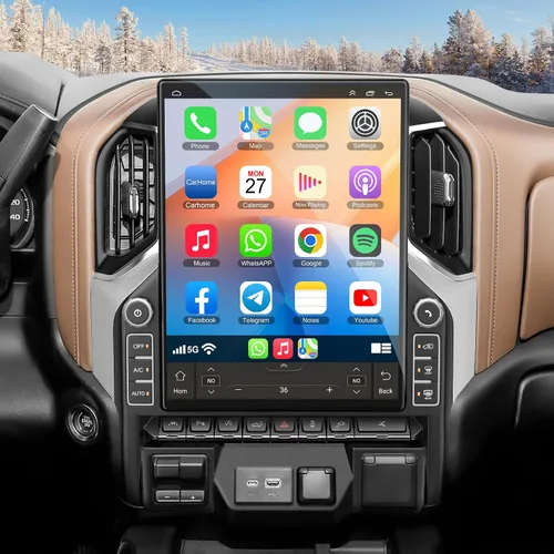 Radio de coche de 8 núcleos 6+128 para Chevrolet Silverado/GMC Sierra 2019-2024 Android 13, radio de coche con pantalla táctil IPS 2K de 15.6