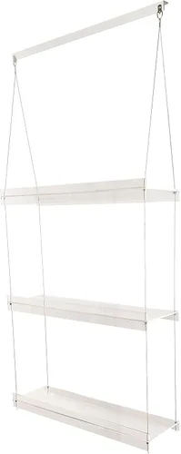 Miniatura 25 de Estantes colgantes de acrílico para ventanas (34 pulgadas de ancho, 2 estantes - 35 pulgadas de alto)