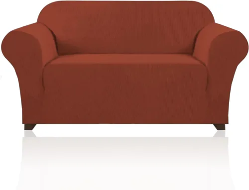 Miniatura 44 de PrinceDeco Funda elástica para sofá de 3 cojines, protector de muebles con parte inferior elástica antideslizante, apta para perros