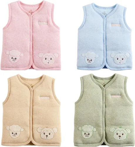 Miniatura 3 de Monvecle - Chaleco de algodón cálido para bebé o niño pequeño (Unisex)