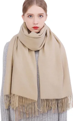 Miniatura 6 de RIIQIICHY - Bufandas grandes, cálidas y suaves de invierno para mujer, chales de pashmina, accesorio envolvente para vestidos de noche