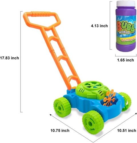 Miniatura 7 de Lydaz – Máquina de burbujas electrónicas para césped, juegos al aire libre, juguetes para niños