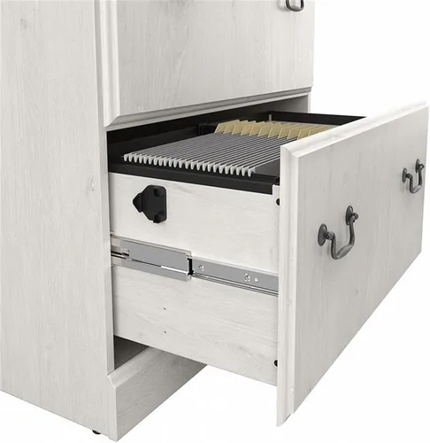 Miniatura 6 de Bush Home Archivador lateral Saratoga con 2 cajones en roble blanco lino