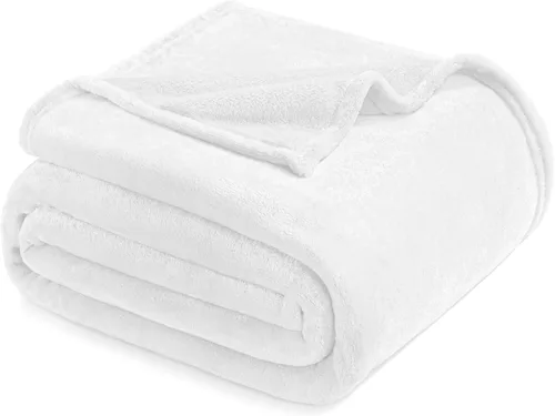 Miniatura 30 de Exclusivo Mezcla Manta de vellón para sofá, cama, súper suave y cálida, para uso en todas las estaciones, acogedora, afelpada, ligera, azul hielo