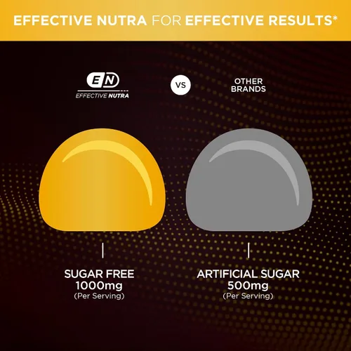 Miniatura 7 de Effective Nutra Gomitas Shilajit de 1000 mg Resina pura Shilajit para energía, cerebro e inmunidad Suplemento para hombres y mujeres Sin