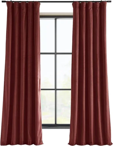 Miniatura 71 de HPD Half Price Drapes Cortinas Opacas Térmicas de Terciopelo Signature para Sala de Estar de 63 Pulgadas de Largo (1 Panel) con Bolsillo para Barra