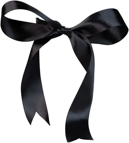 Miniatura 9 de Craft County - Cinta de satén de doble cara de 1 pulgada - Negro - 25 yardas (75 pies) - Ideal para proyectos de manualidades, envoltura, bodas
