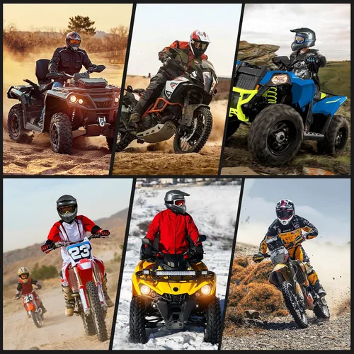 Miniatura 6 de Favoto Cascos de Dirt Bike para Adultos - Casco Ligero para Motocross/ATV/UTV Aprobado por DOT para Hombres y Mujeres, con Visera Extraíble