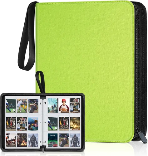 Miniatura 11 de Carpeta de tarjetas de 900 bolsillos, 9 bolsillos para tarjetas de intercambio duradero, protectores de tarjetas de béisbol para MTC, TCG, tarjetas