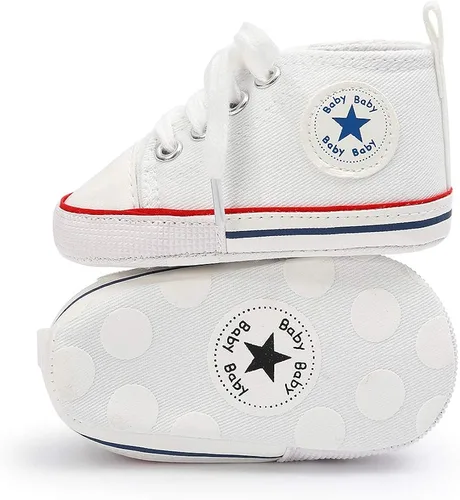 KIDSUN zapatos deportivos altos hasta el tobillo para bebés niños y niñas con suela antideslizante suaves para recién nacidos zapatos precaminadores