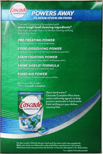 Miniatura 3 de Cascade Detergente completo para lavavajillas en polvo, aroma fresco, 90 onzas (paquete de 1)