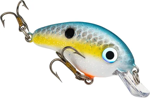 Miniatura 16 de Strike King Señuelo de pesca Bitsy Pond Minnow Crankbait, 3/32 oz, irresistible para los peces Chartreuse con espalda negra