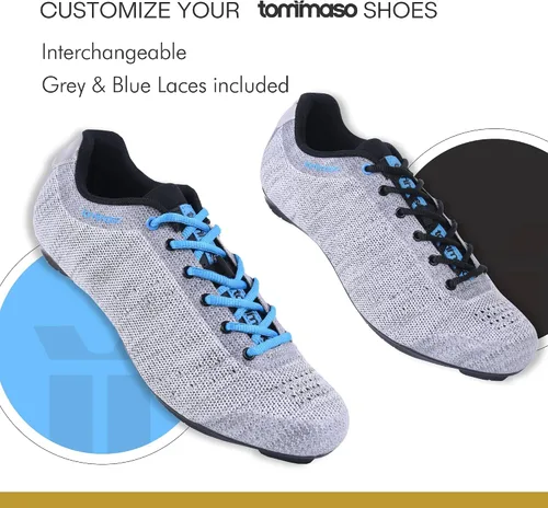 Miniatura 7 de Tommaso Pista - Tenis para bicicleta de carretera para mujer, compatible con Dual Cleat