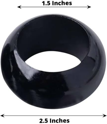 Miniatura 4 de Efavormart - Juego de 4 servilleteros acrílicos negros 2-Negro