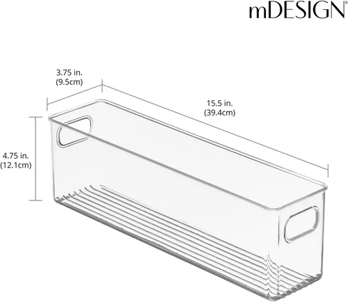 Miniatura 4 de mDesign Latas de fórmula para bebé, Transparente