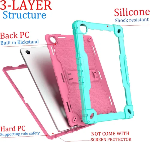 Miniatura 6 de Para Onn 10.4 Tablet Pro 2023 Modelo: 100110603 Funda protectora híbrida de alta resistencia con correa para el hombro para Walmart Onn 10.4 Tablet