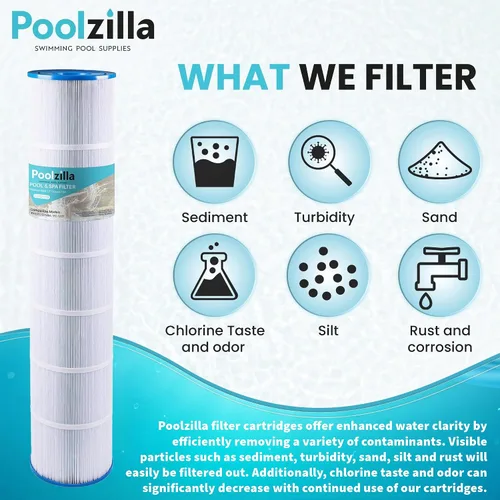 Miniatura 7 de Poolzilla Paquete de 4 cartuchos de filtro de piscina, compatible con PLF131A, Pleatco PA131-PAK4, Hayward CX1280XRE, SwimClear C5020 Unicel C-7494