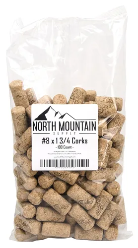 Miniatura 3 de North Mountain Supply Botella de vino Burdeos de vidrio de 25.4 fl oz con acabado de corcho de fondo plano, 48 botellas (4 cajas de 12) – Verde