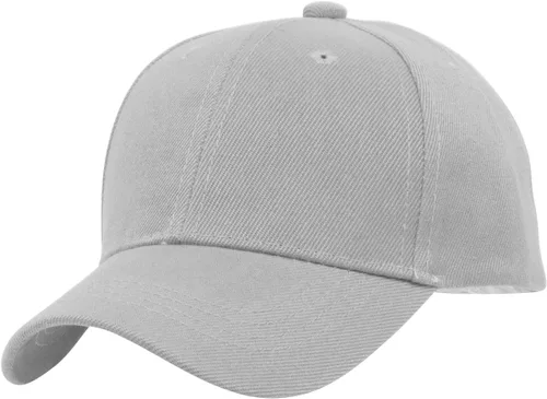 Miniatura 35 de TOP HEADWEAR Sombrero de béisbol ajustable con cierre de velcro para niños en blanco
